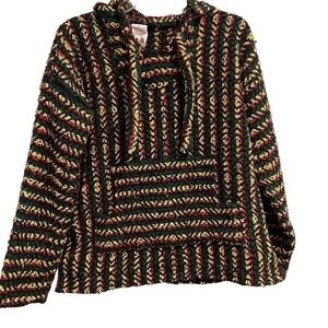 Baja Rasta hooded pullover size Small